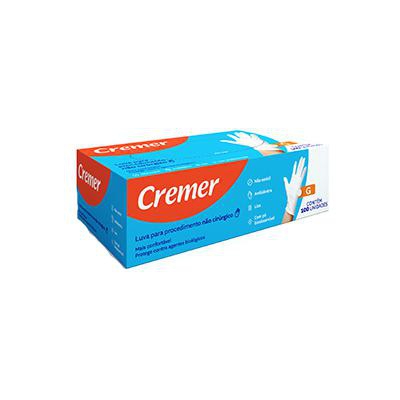 Luva Cremer Procedimento Não Cirúrgico G 100 Unidades